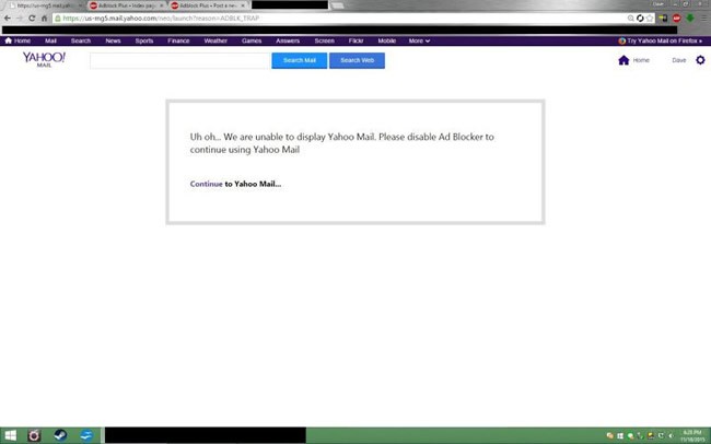 Yahoo Mail reklam engelleyici kullanan hesapları tek tek kapatıyor!